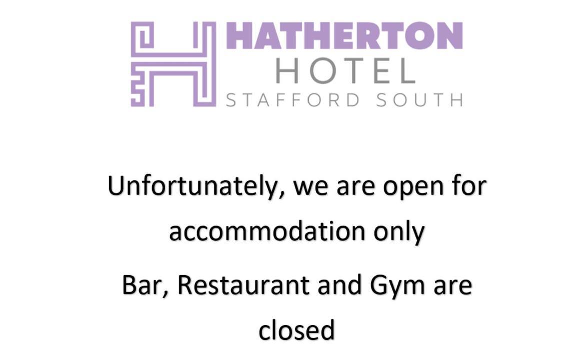 Stafford South Hatherton Hotel Penkridge Eksteriør bilde